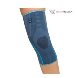 Rodillera elástica con almohadillado de silicona y estabilizadores laterales – P701