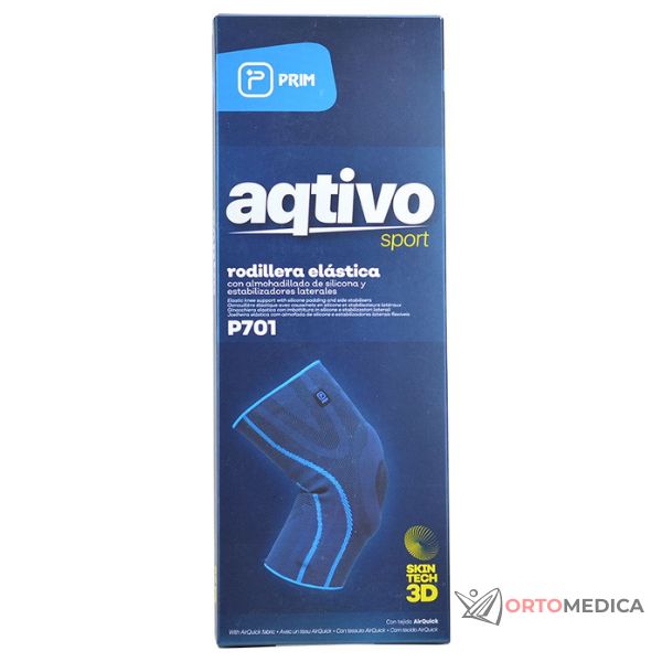 Rodillera elástica con almohadillado de silicona y estabilizadores laterales – P701 - Imagen 4